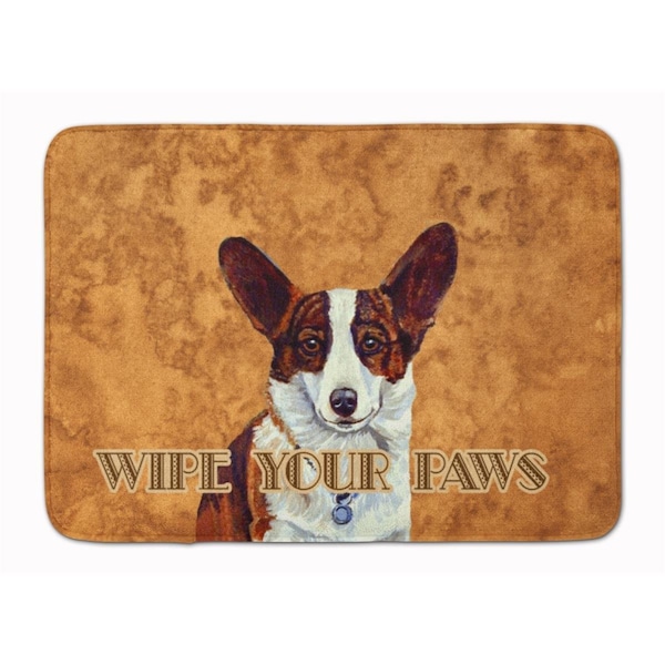 Carolines Treasures Cardigan Corgi Wipe your Paws Machine Washable Memory Foam Mat LH9451RUG - main